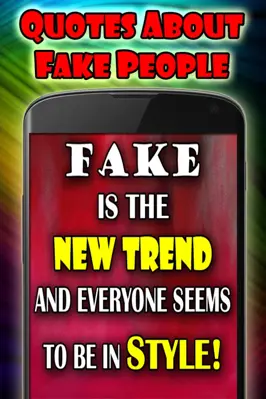 Quotes about fake People android App screenshot 0