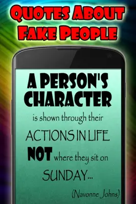 Quotes about fake People android App screenshot 2