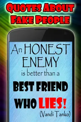 Quotes about fake People android App screenshot 4