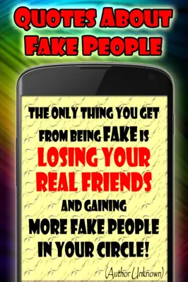 Quotes about fake People android App screenshot 5