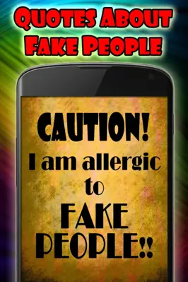 Quotes about fake People android App screenshot 7